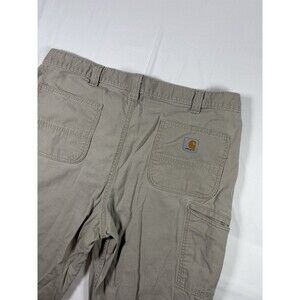 Carhartt Men's 40x32 Rugged Flex Relaxed Fit Canvas Work Pants Tan 102291-232